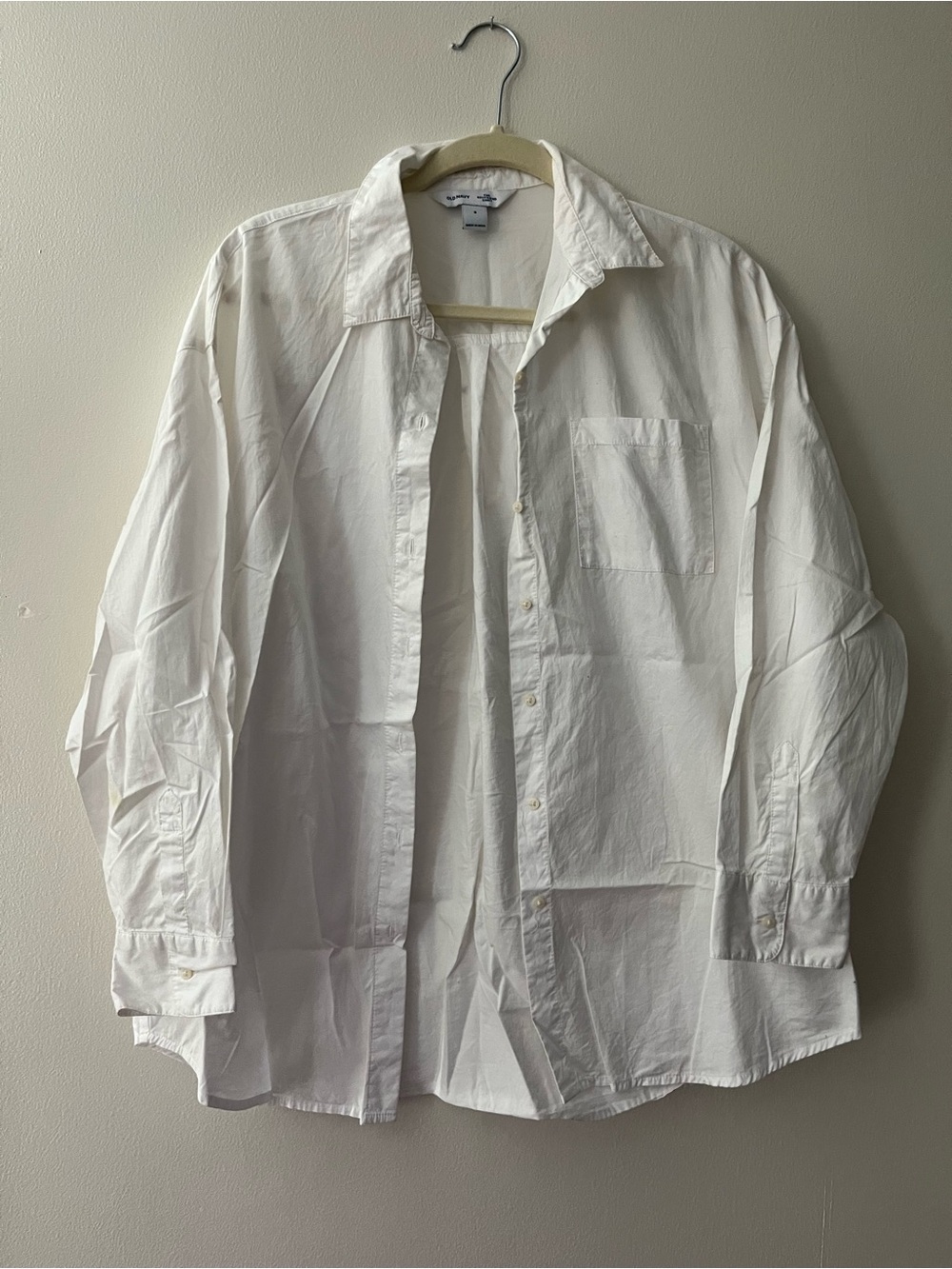 Old Navy White Boyfriend Shirt